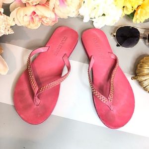 Colin Stuart Studded Flip Flop Sandals
